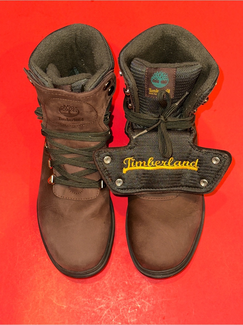 TIMBERLAND “Beef & Broccoli” Leather Shark Tooth Sole Field Boots Men’s 8.5 US